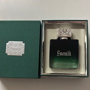 Emerald Perfume with Silver Cap
